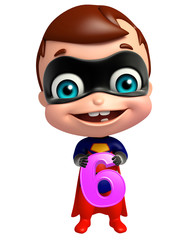 cute superbaby with 6 Digit