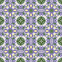 Seamless floral ornament