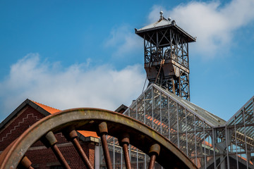 Bâtiments et Chevalement de la mine de charbon