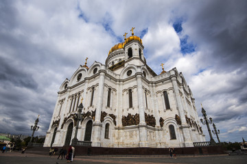 Fototapeta na wymiar Cathedral of Christ the Saviour in Moscow - Russia