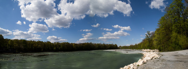 Augsburger Lech - Hochablass Panorama