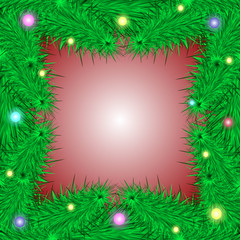 Christmas / New Year's background with Christmas tree