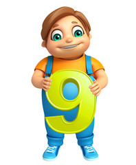 kid boy with 9 Digit