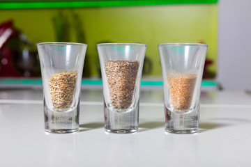 Spices in the shotglasses