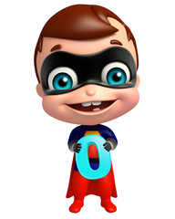 cute superbaby with 0 Digit
