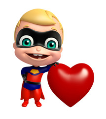 cute superbaby with Heart
