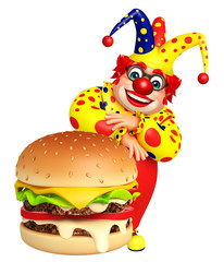 Clown with Burger