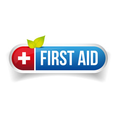 First Aid icon button vector