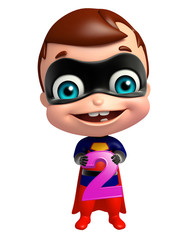 cute superbaby with 2 Digit