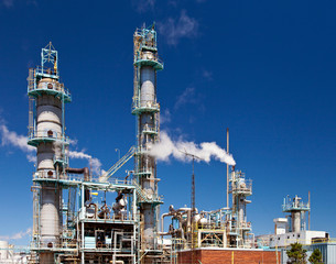 Refined Petroleum Petrochemical Plant Smokestack Pipeline