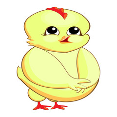 Chicken rooster bird  drawing  .Picture coloring. Symbol of new year. It may be used for design of a t-shirt, bag, postcard, a poster and so on. 