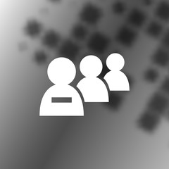 Add new user account flat icon for apps