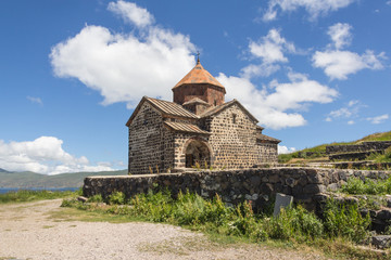 Sevanavank (Sevan Monastery)  at the northwestern shore of Lake Sevan in the Gegharkunik Province of Armenia