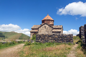 Sevanavank (Sevan Monastery)  at the northwestern shore of Lake Sevan in the Gegharkunik Province of Armenia