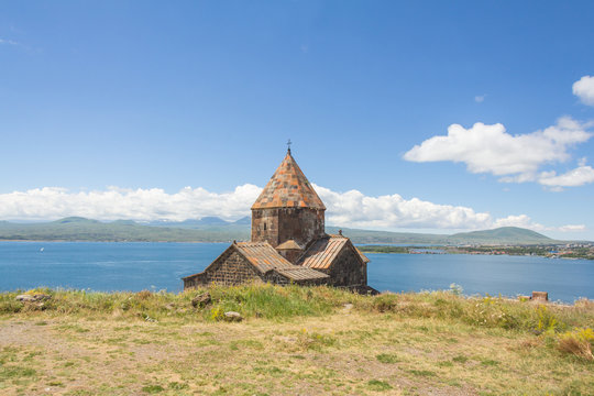 Sevanavank (Sevan Monastery)  at the northwestern shore of Lake Sevan in the Gegharkunik Province of Armenia
