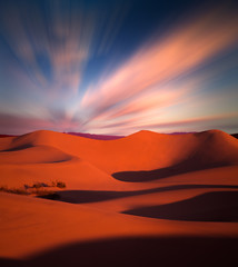 Fototapeta na wymiar Death Valley Sand dunes in twilight