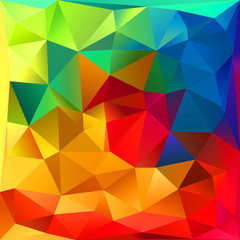 Fototapeta premium Rainbow colors triangles abstract vector background