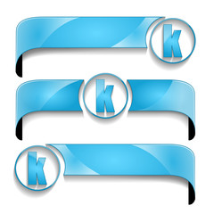 wstęga z ikoną zestaw wektor © vempireart