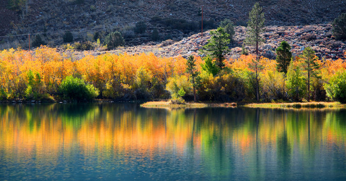 Autumn reflections landscape