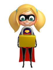 supergirl with  Lock