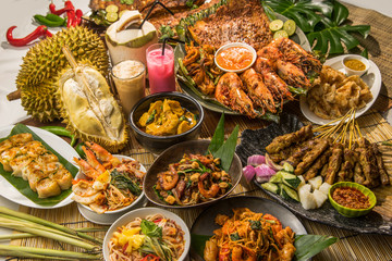 Festival fortune lunch or dinner buffet in Thai style in asia