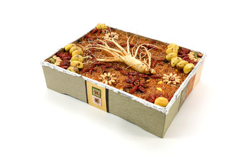Traditional Korean snack made of a mixture of jujube, chestnuts,