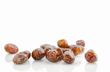 jujube or monkey apple, asian fruit isolated on white background