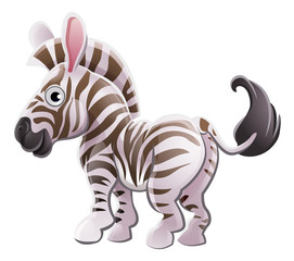 Zebra Animal Cartoon Character