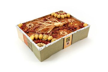 Traditional Korean snack made of a mixture of jujube, chestnuts,