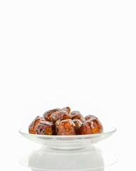jujube or monkey apple, asian fruit isolated on white background