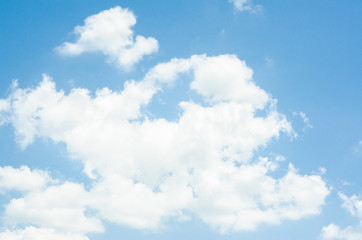 Beautiful blue sky with clouds