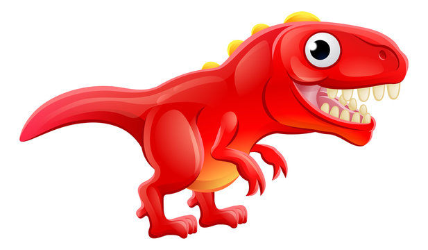 recommend clip art: Cute T Rex Cartoon Dinosaur
