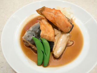 salmon with japanese sauce
