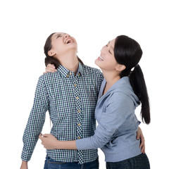 woman with her friend