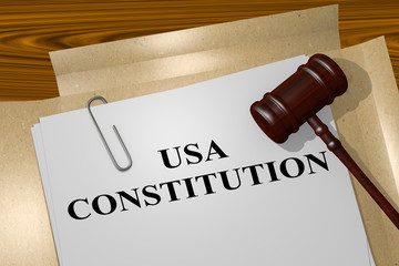 USA Constitution - legal concept