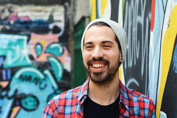 Portrait of a young latin man.