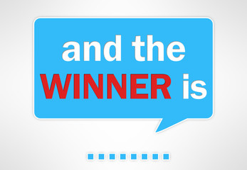 and the WINNER is - illustration concept
