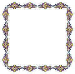 Square vector frame with free space for your text.