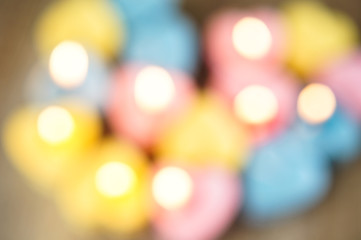 Fototapeta premium Candles for Valentine's Day