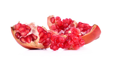 Pomegranate isolated on white background