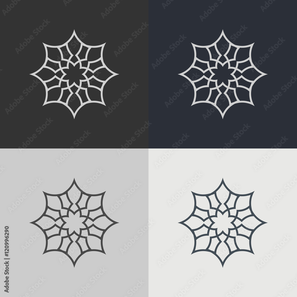 Poster set of abstract signs. abstract element for design. template emblem badges.