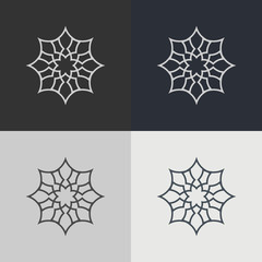 Set of abstract signs. Abstract element for design. Template emblem badges.