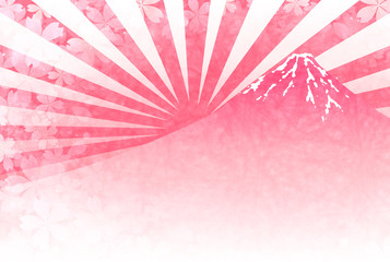 桜　富士山　日の出　年賀状