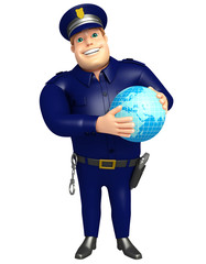 Police with Earth