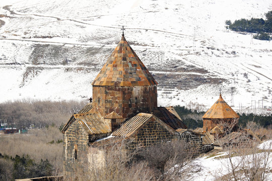 Ancient monastery Sevanavank in Armenia
