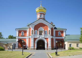 Fototapeta na wymiar The old Church of St. Philip, Metropolitan of Moscow. Valday Iversky Svyatoozerskiy monastery