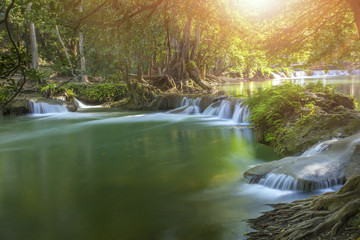 ched sao noi water falls in saraburi central of thailand famous