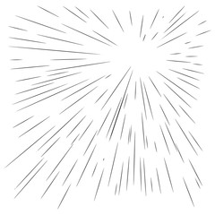 Fototapeta premium illustration vector abstract background with radial starburst lines.