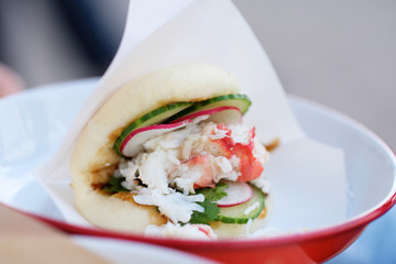 Lobster roll sandwich