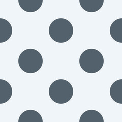 Circle seamless pattern. Gray circles on a white background. 